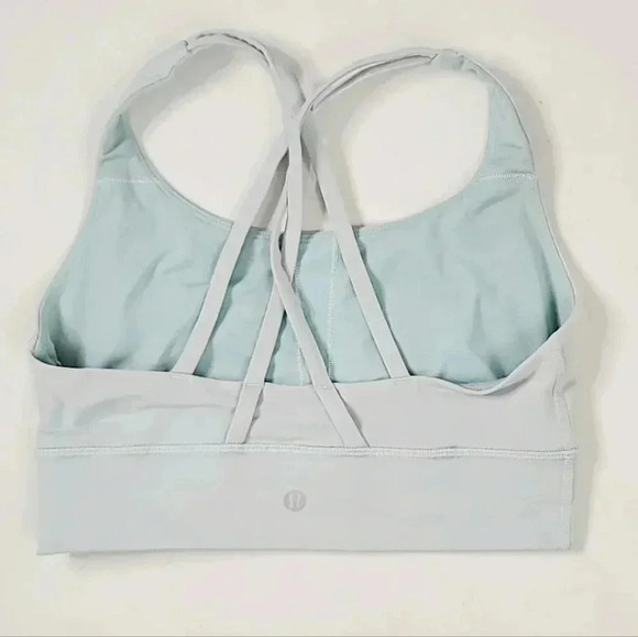 Lululemon Energy Long Line Sport Bra Sz 6 Light Mint - Picture 4 of 6